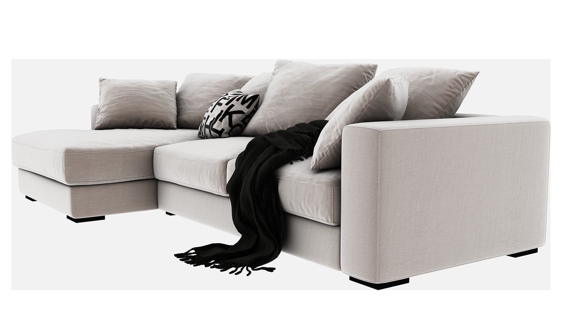 Cloud Modular Sofa Model 3D model_7
