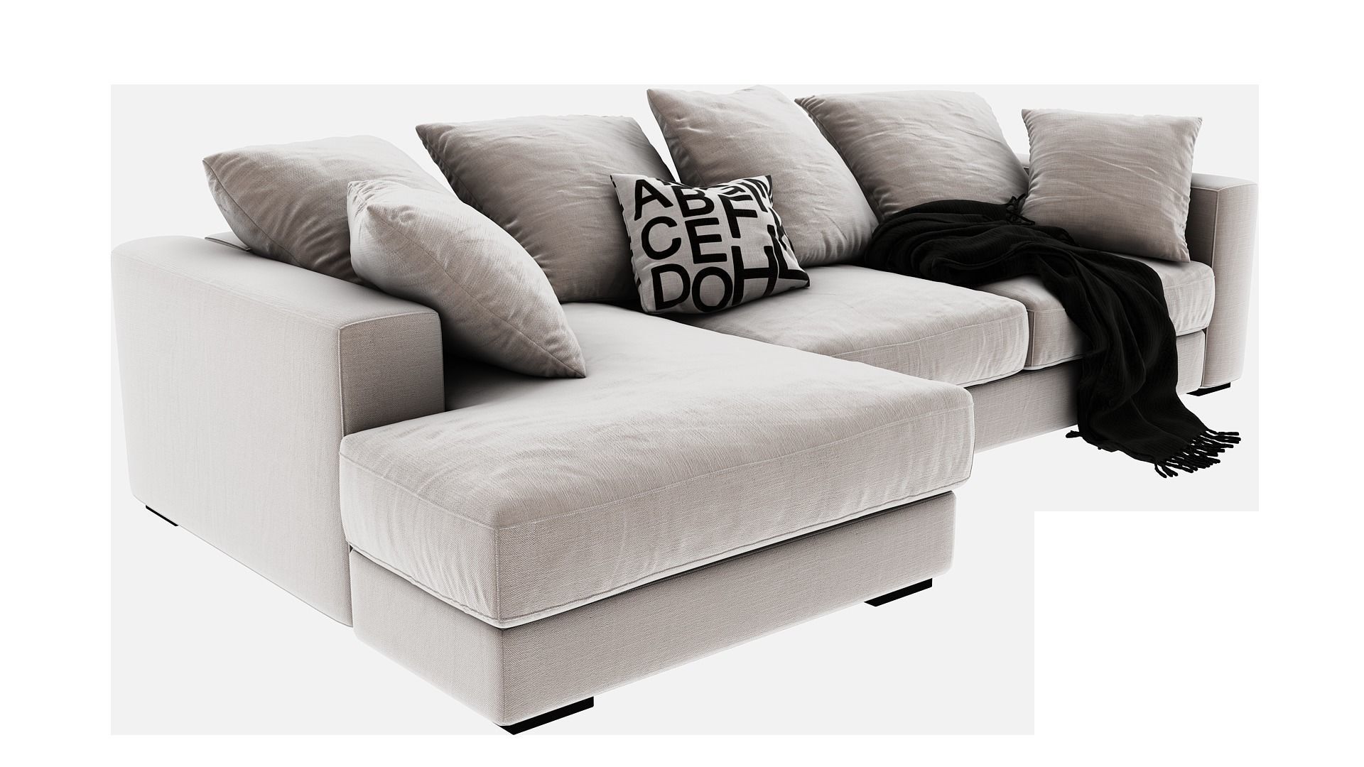 Cloud Modular Sofa Model 3D model_8