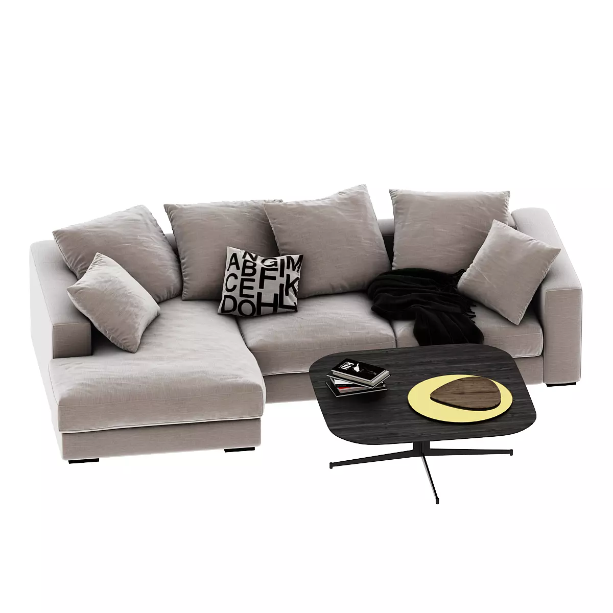 Cloud Modular Sofa Model 3D model_0