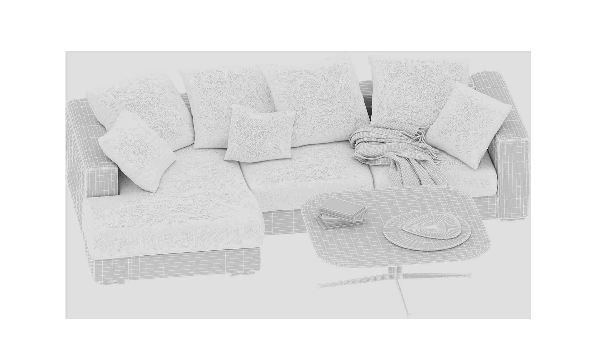Cloud Modular Sofa Model 3D model_4
