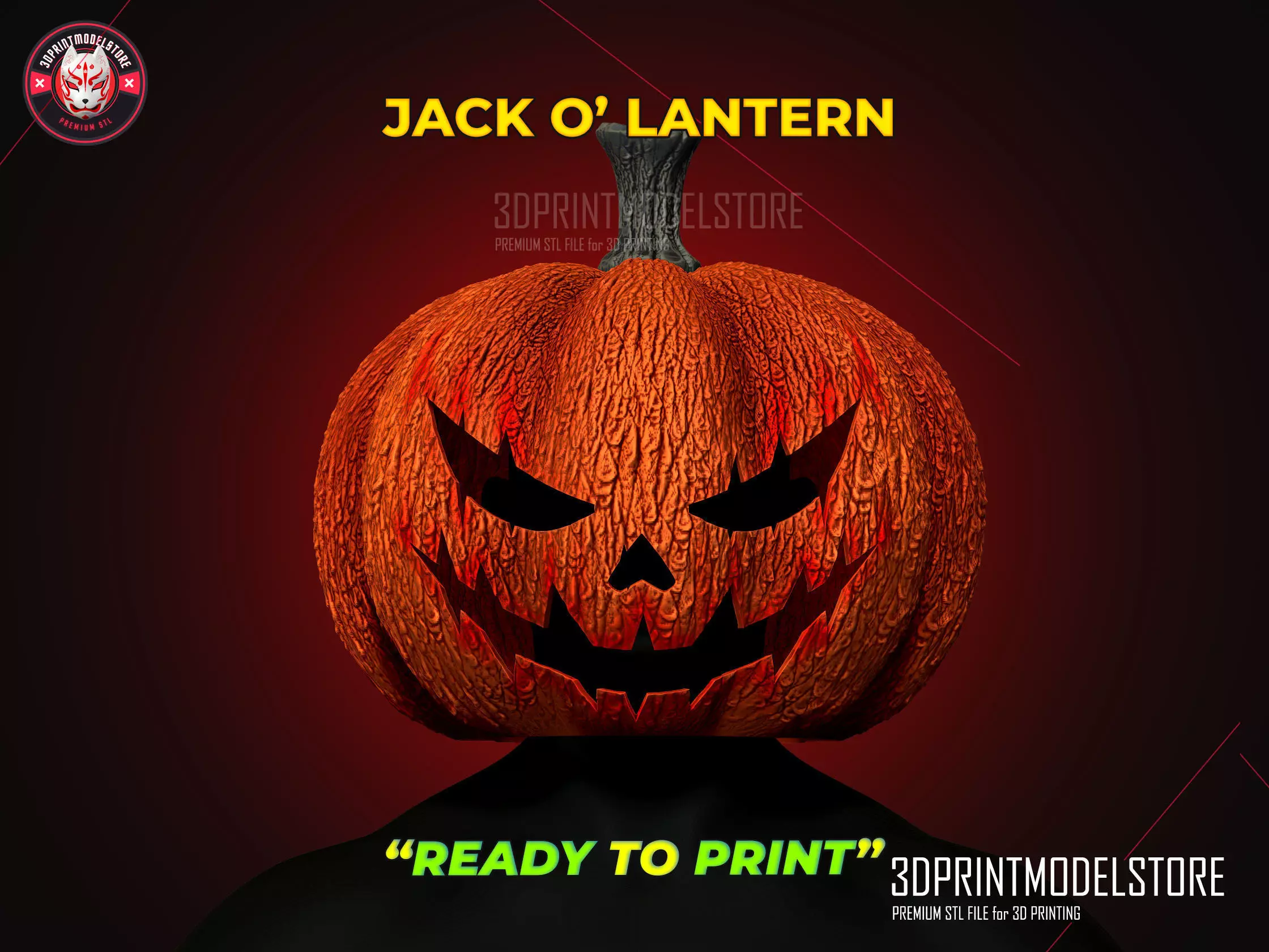Jack O Lantern Cosplay - Halloween Pumpkin Head Costume 3D print model