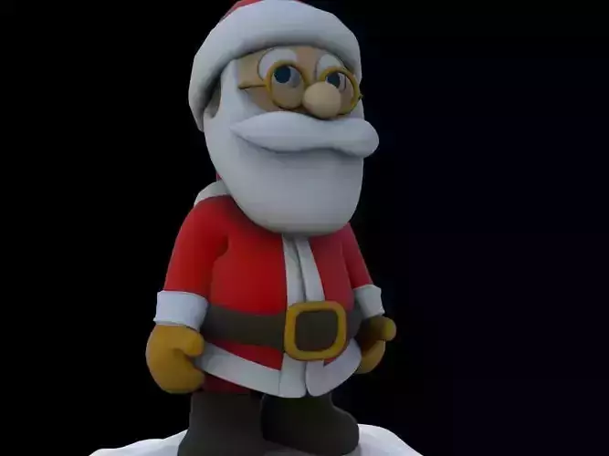 Pose 01 - Steady Santa 3D print model