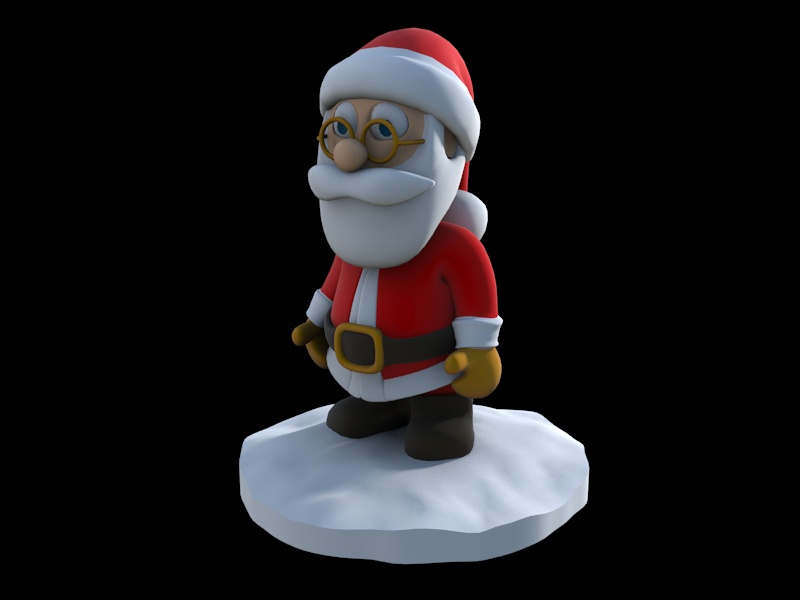 Pose 01 - Steady Santa 3D print model_1