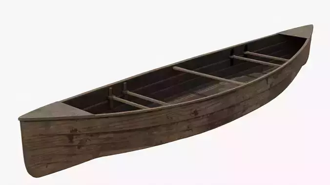 8K Texture Old Fish Boat 