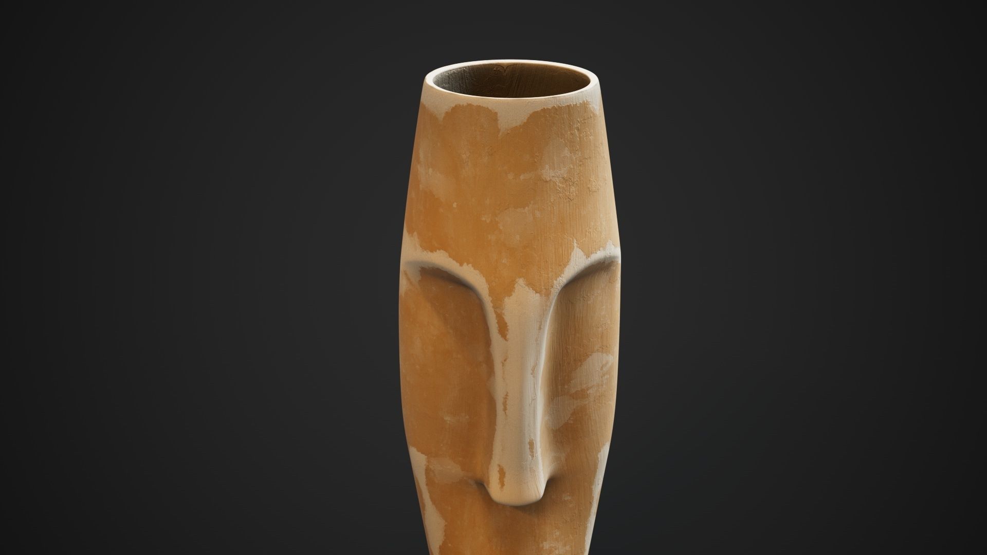 flower vase Low-poly 3D model_11