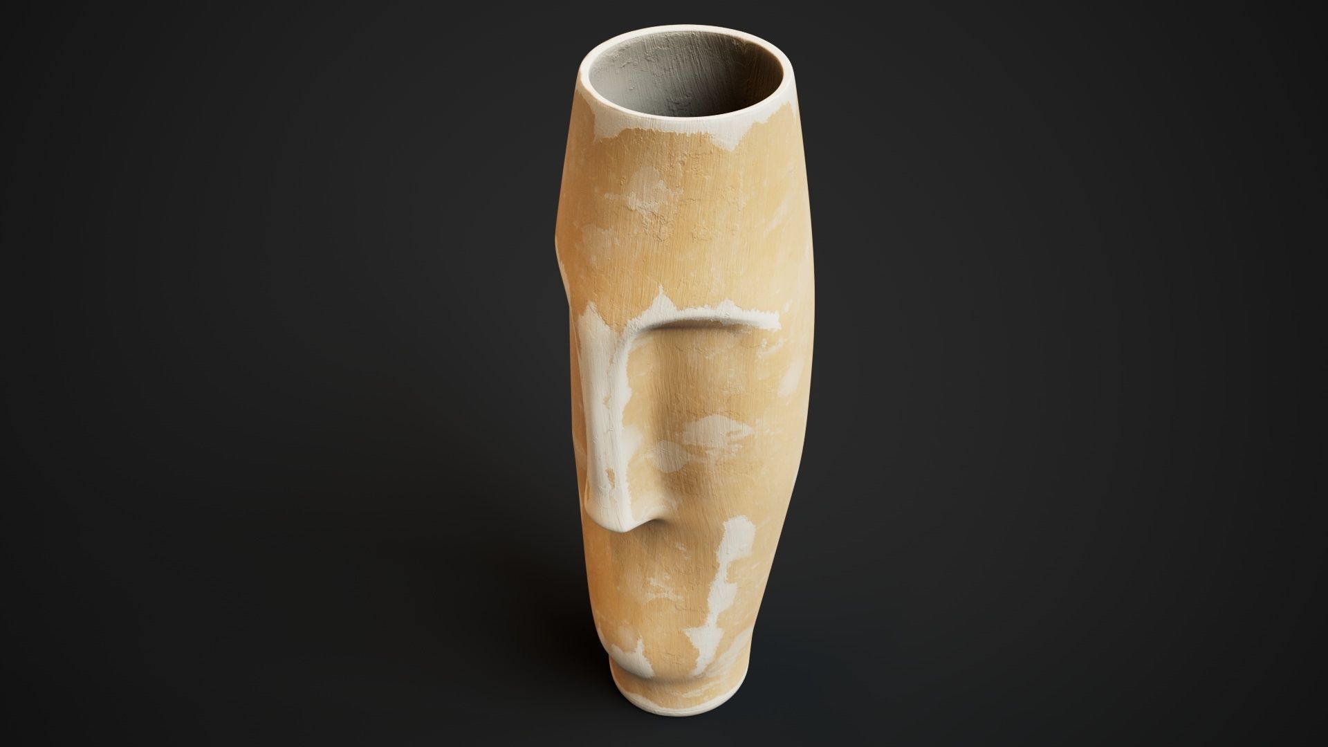 flower vase Low-poly 3D model_6