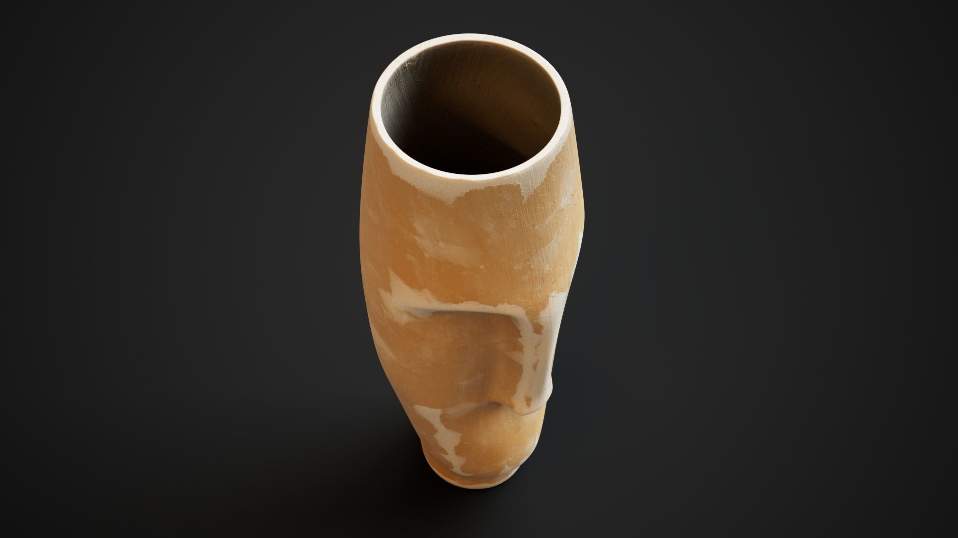 flower vase Low-poly 3D model_3