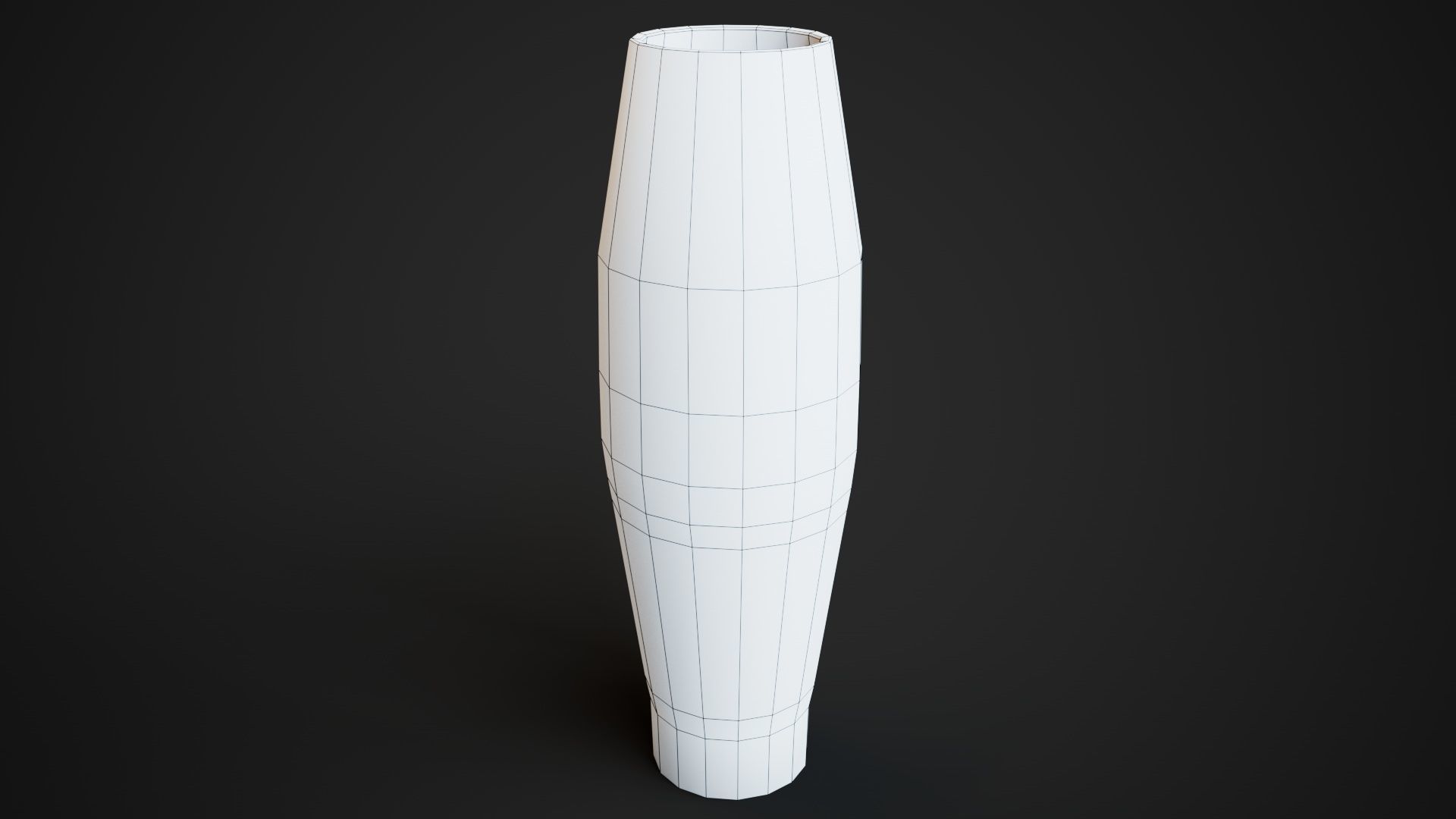 flower vase Low-poly 3D model_21
