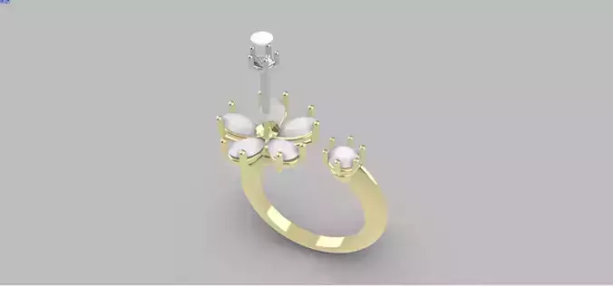 RING FLOWER 3D print model