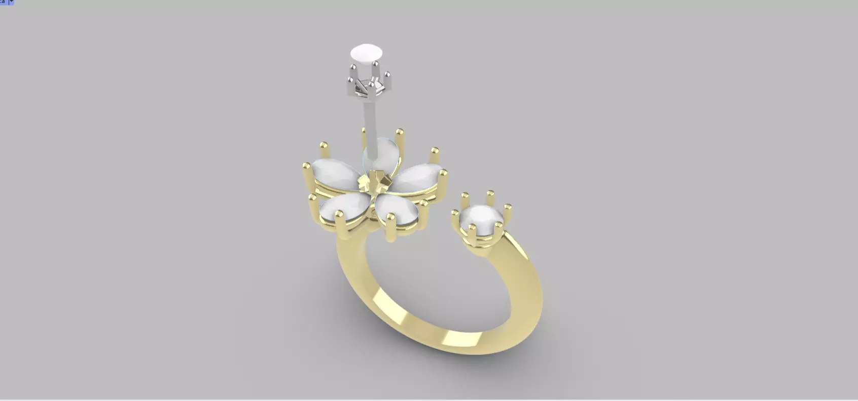 RING FLOWER 3D print model_0