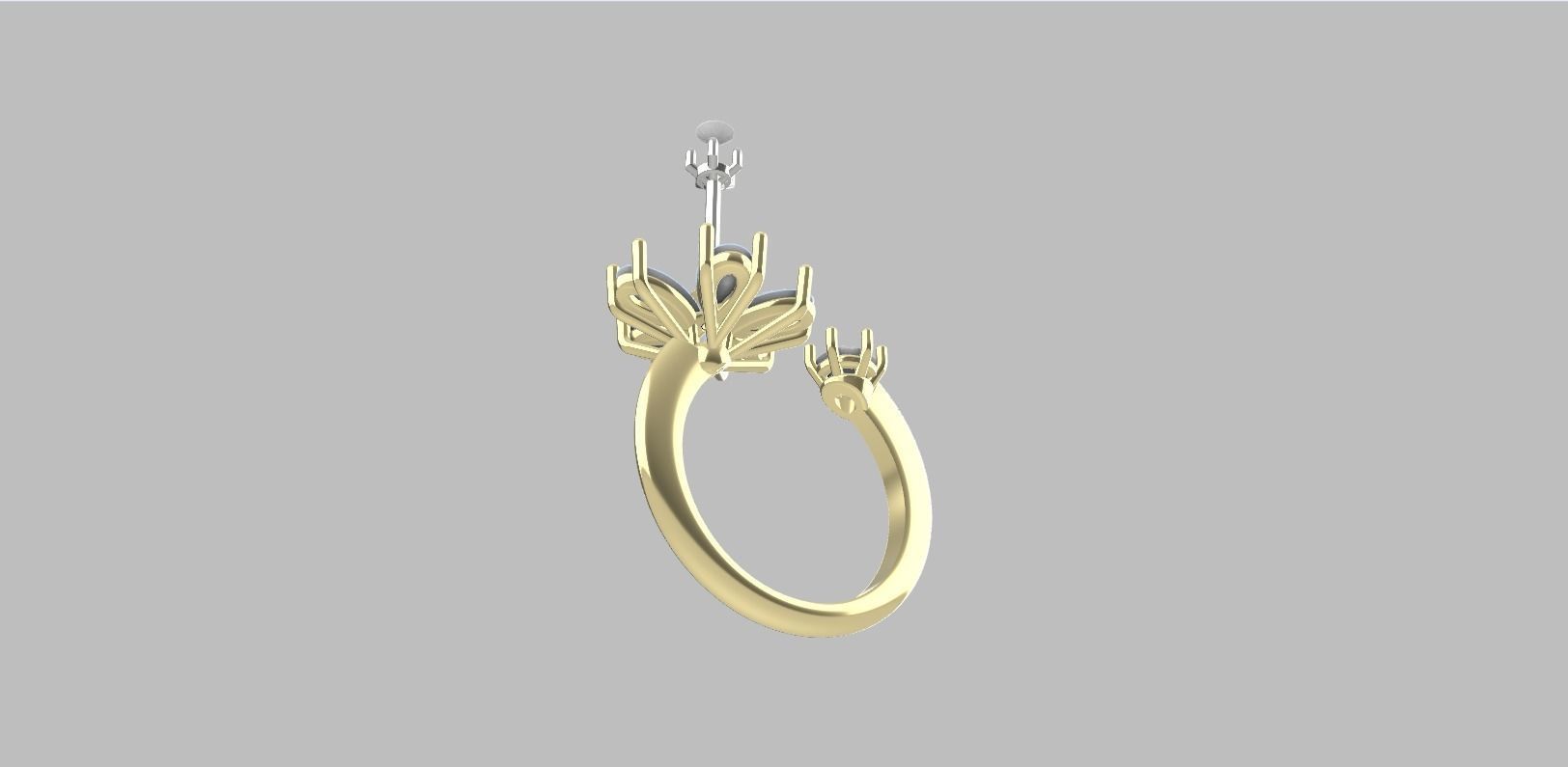 RING FLOWER 3D print model_1