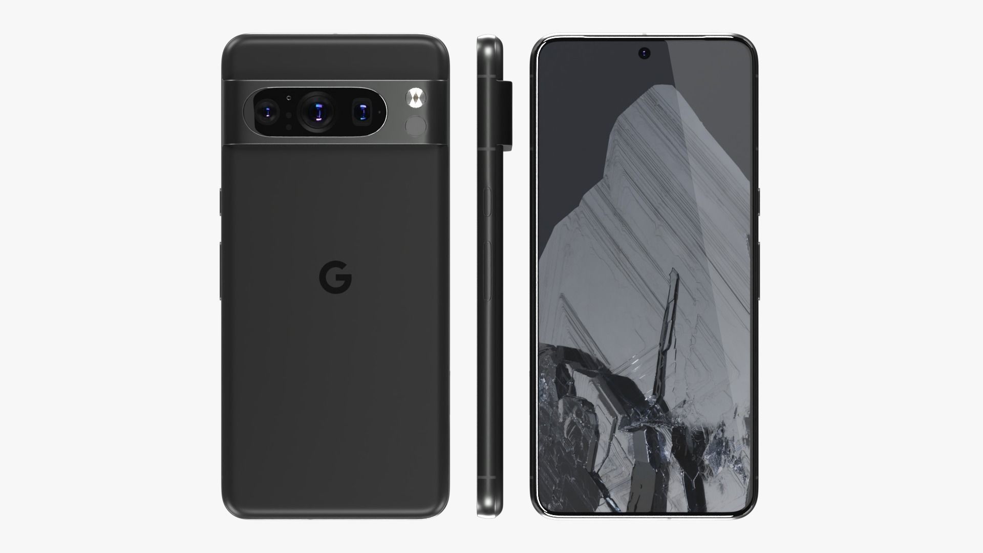 Google Pixel 8 Pro Obsidian 3D model_2