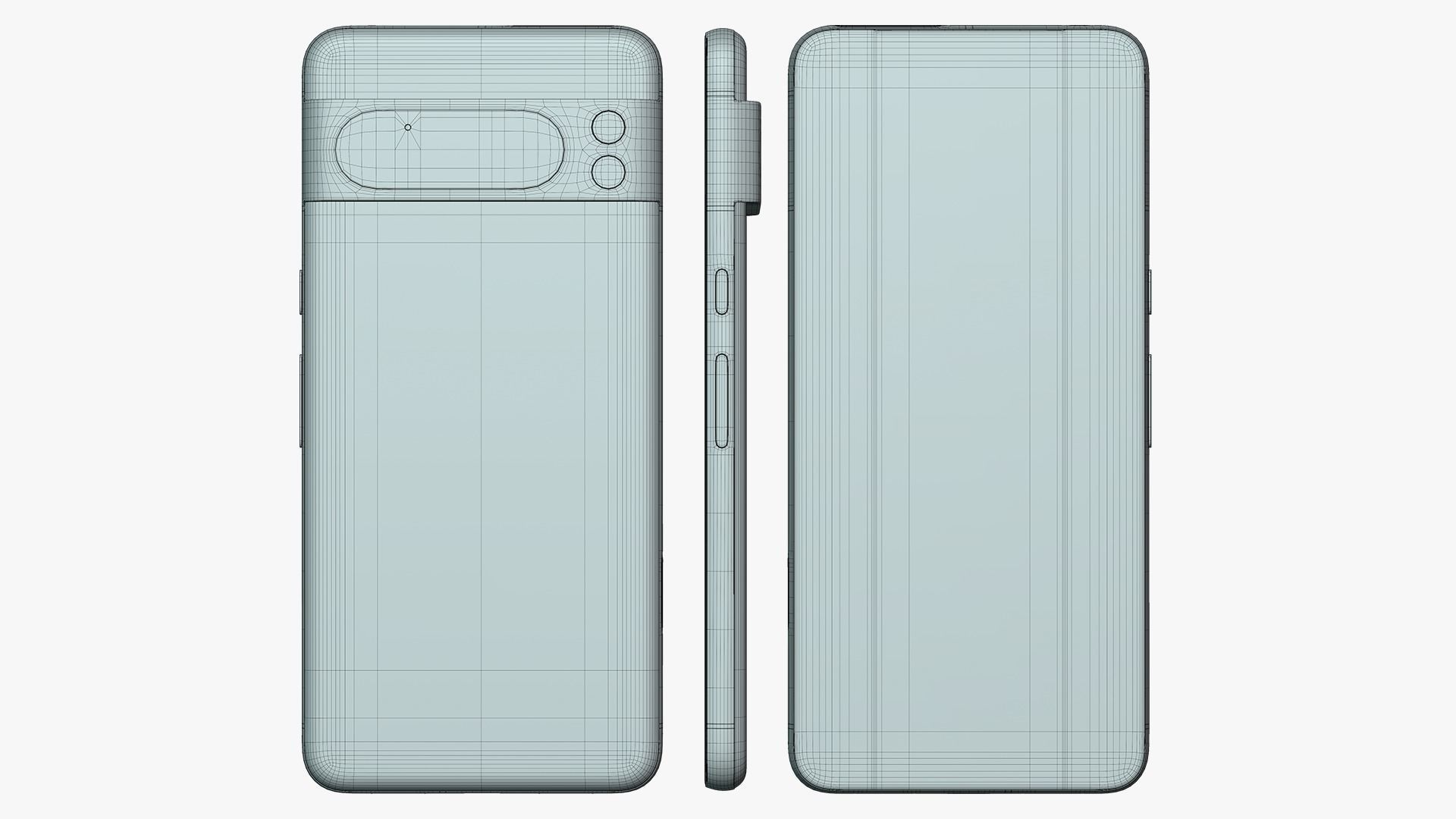 Google Pixel 8 Pro Obsidian 3D model_12