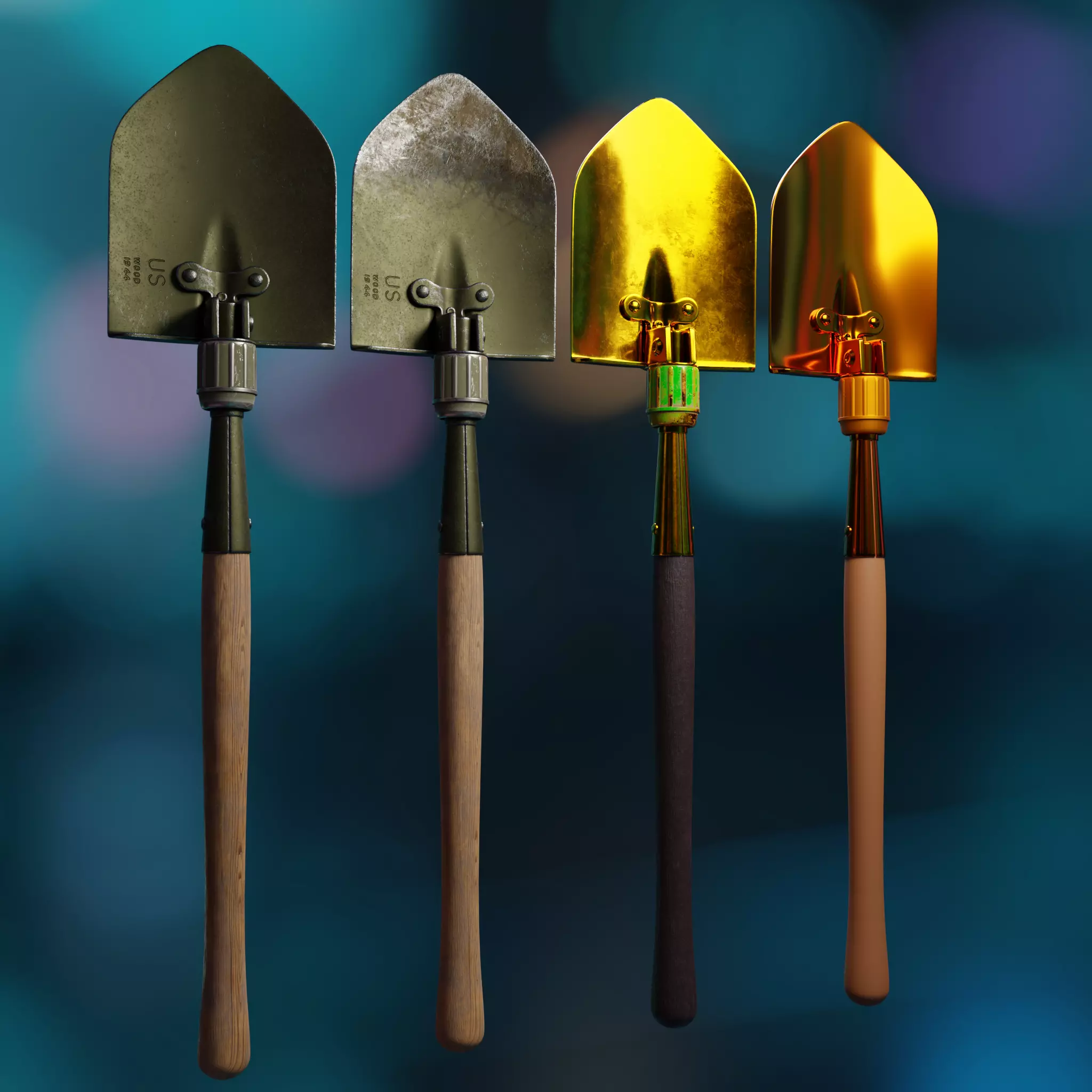 Tactical Shovel 3D model