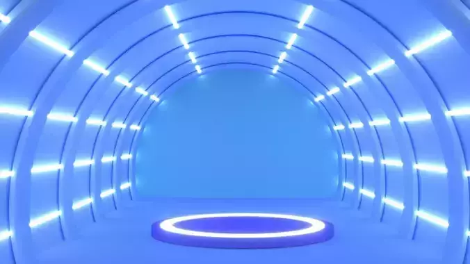 Futuristic product podium