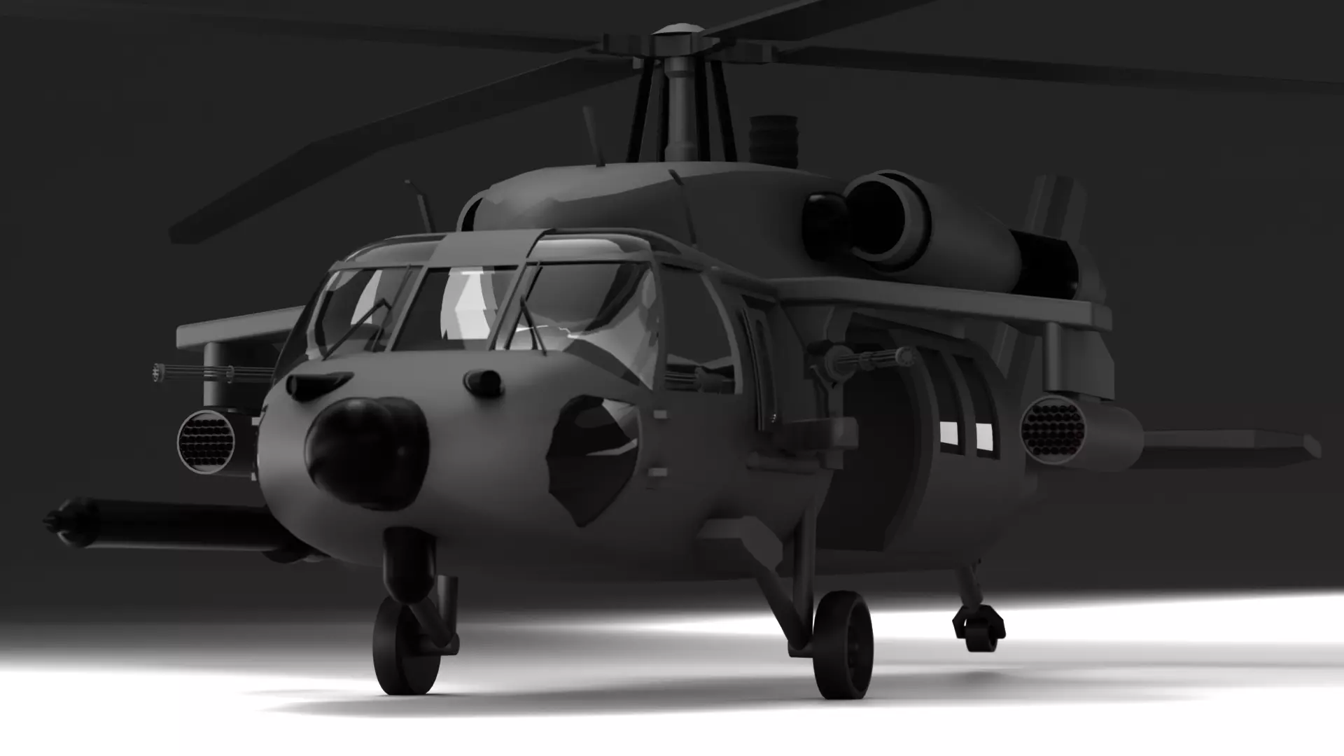 helicopter MH 60 L Free 3D model