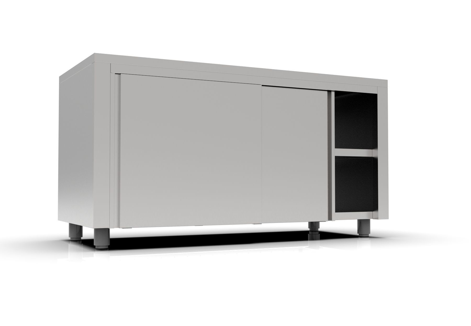 Worktable with Sliding Door - Ready to Manufacture 3D model_2