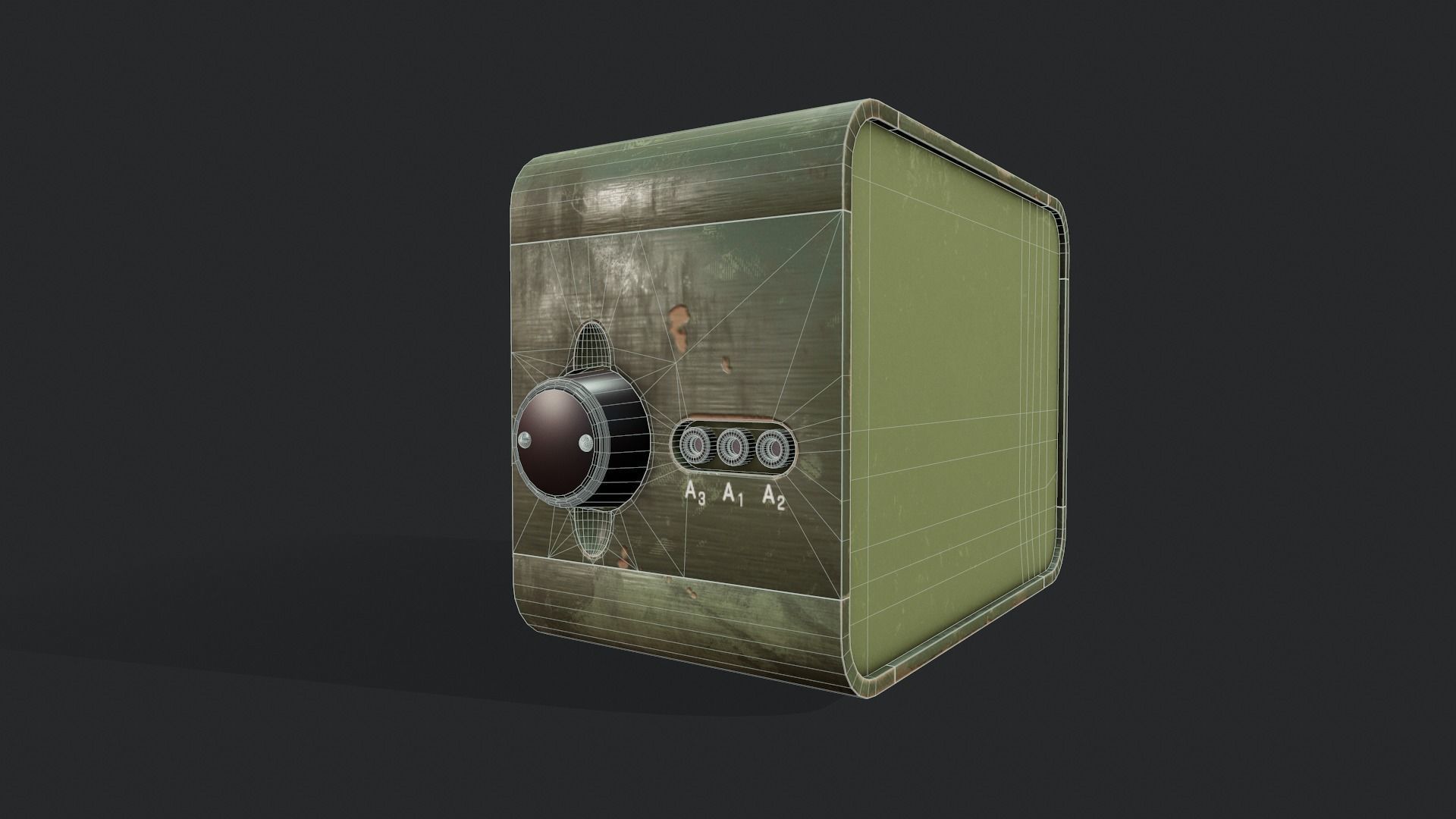 WWII Radiostation Sever - Tutorial Included 3D model_9