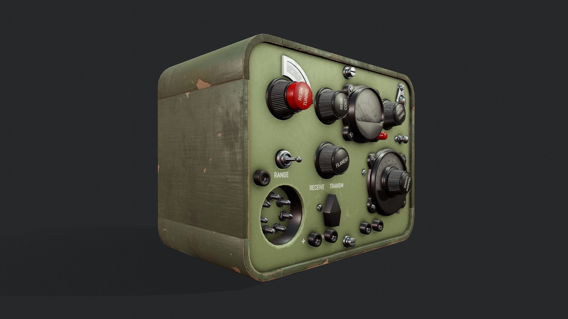 WWII Radiostation Sever - Tutorial Included 3D model_4