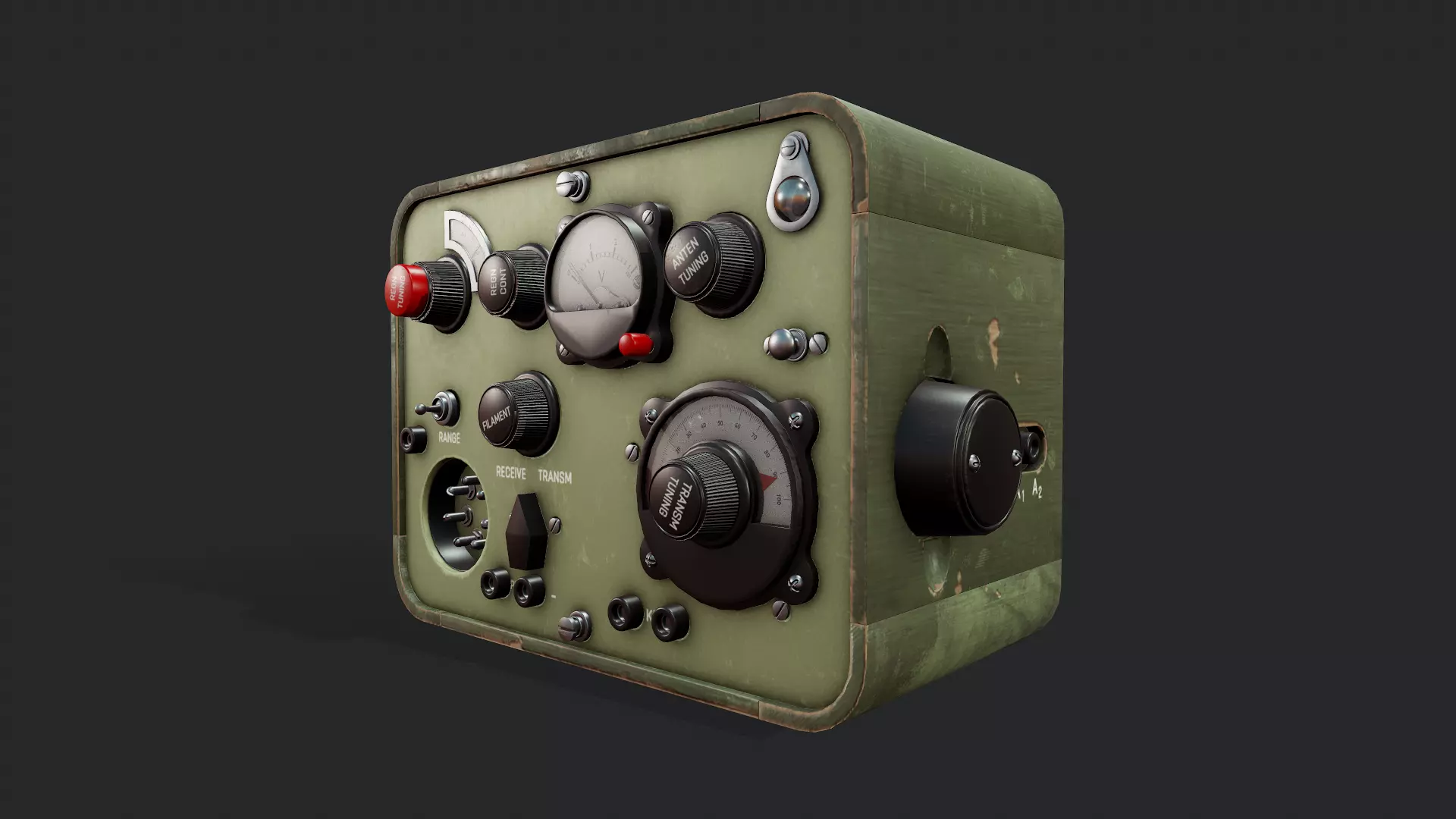 WWII Radiostation Sever - Tutorial Included 3D model_0
