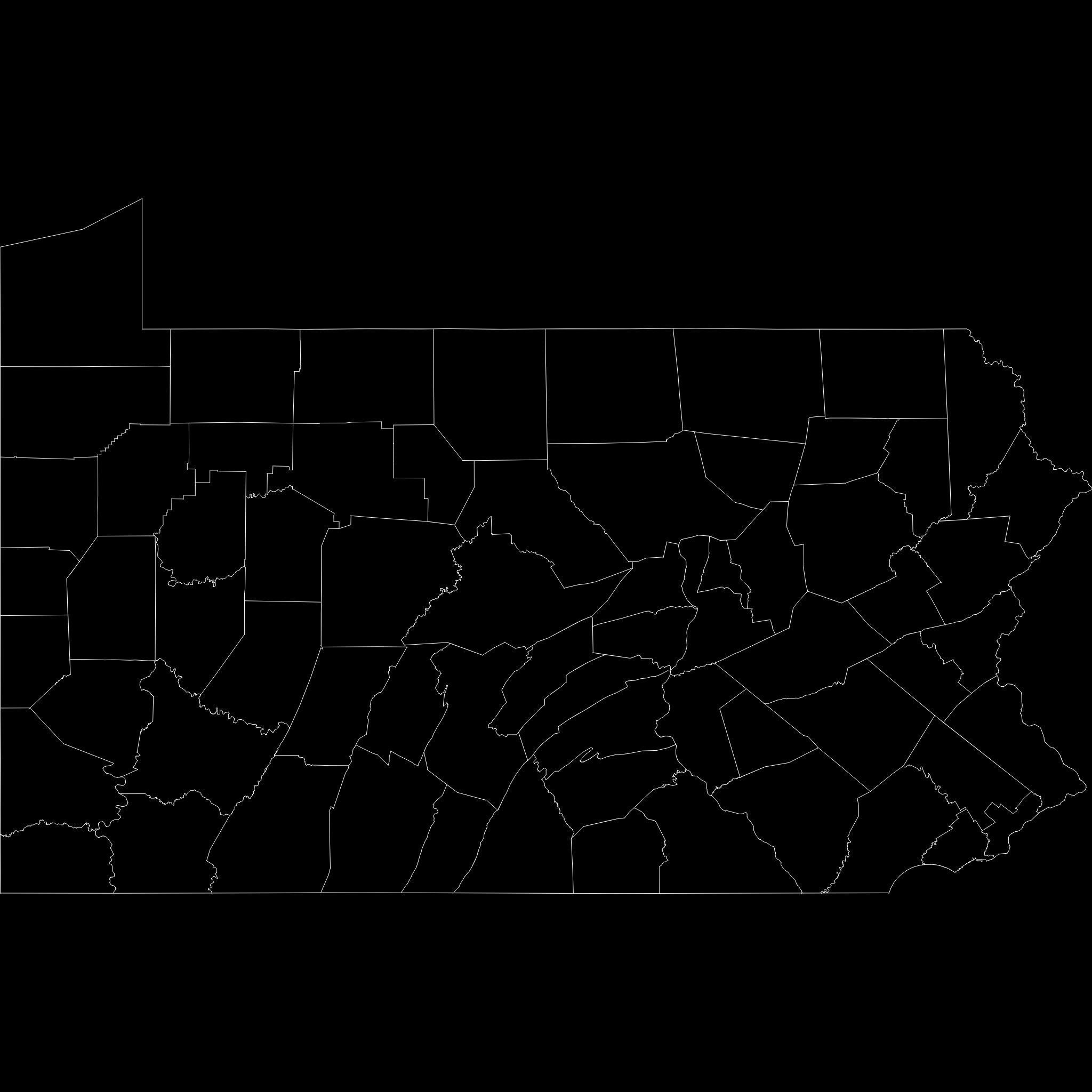 Pennsylvania  United States USA map region 3D model geography 3D model_10