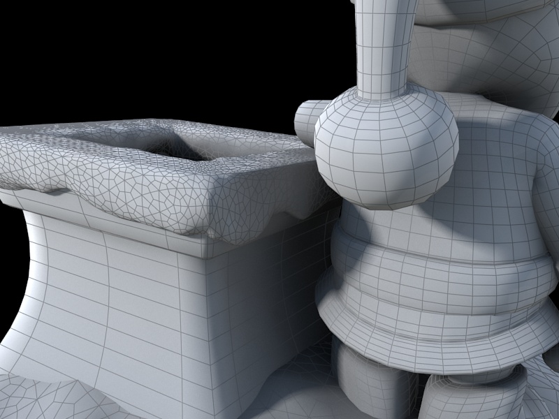 Pose 03 - Santa on the Roof 3D print model_4