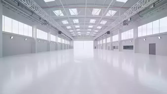 Airplane Hangar Interior 16