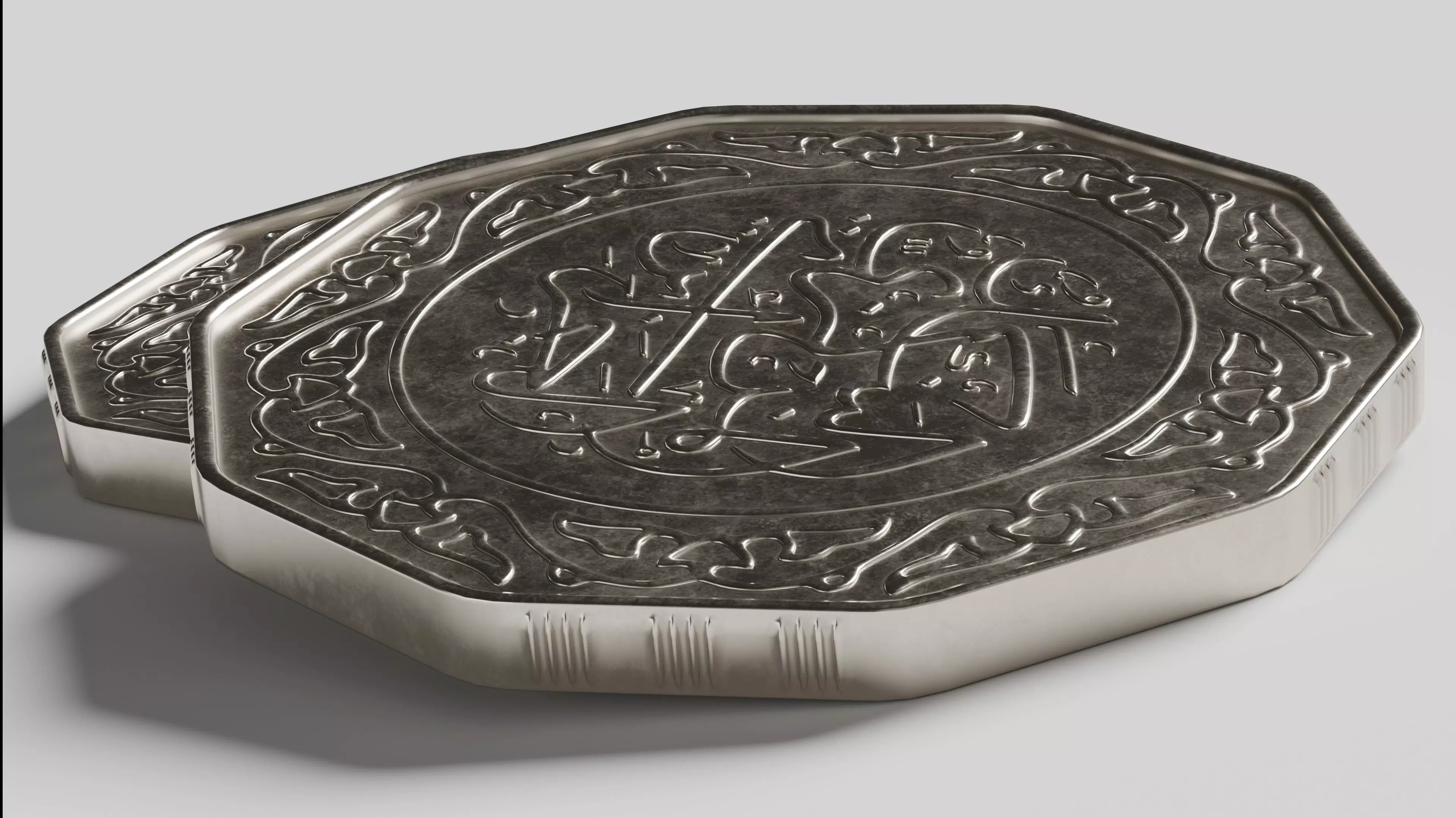 Algerian coin v2 3D model_5