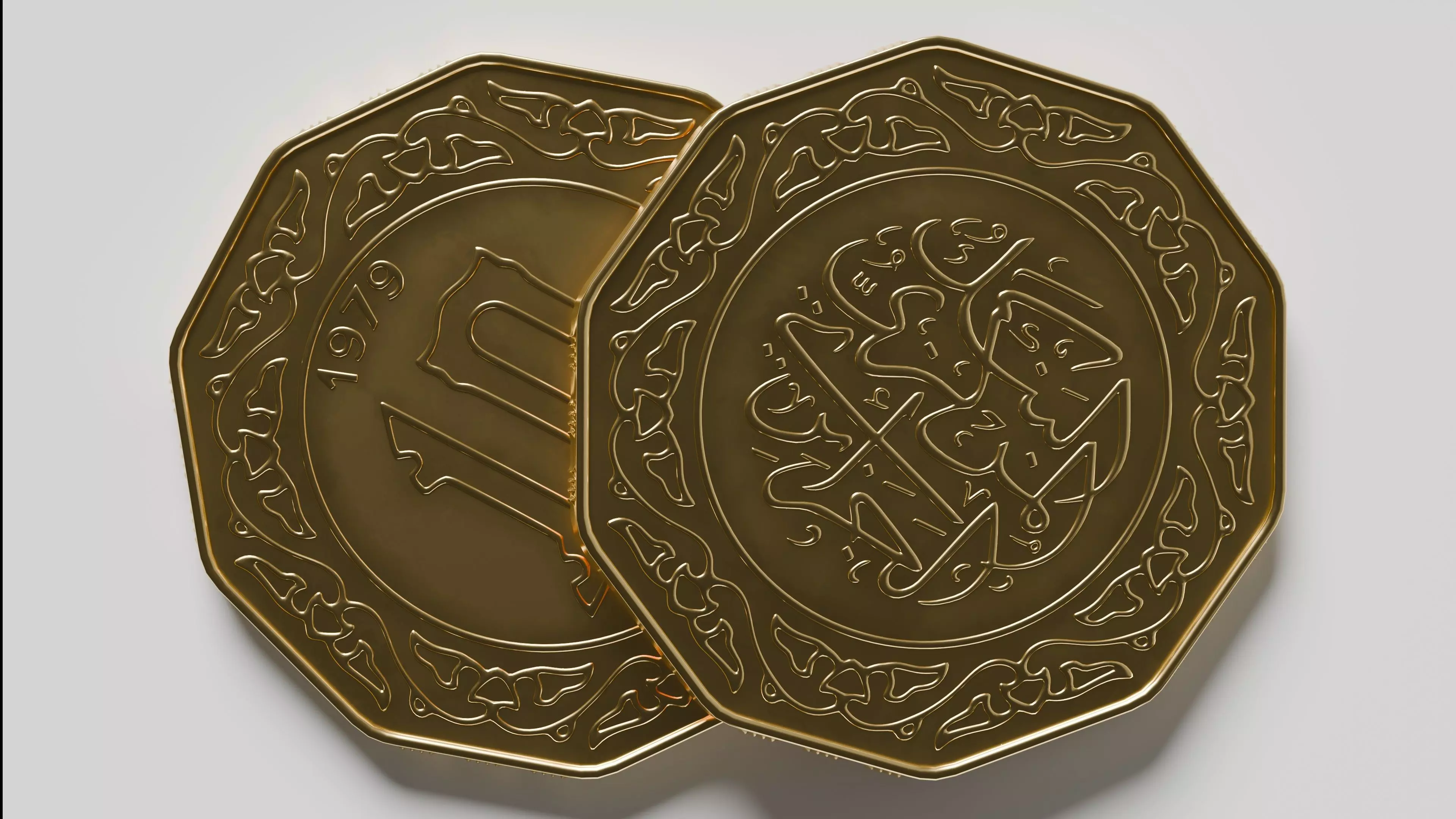 Algerian coin v2 3D model_10