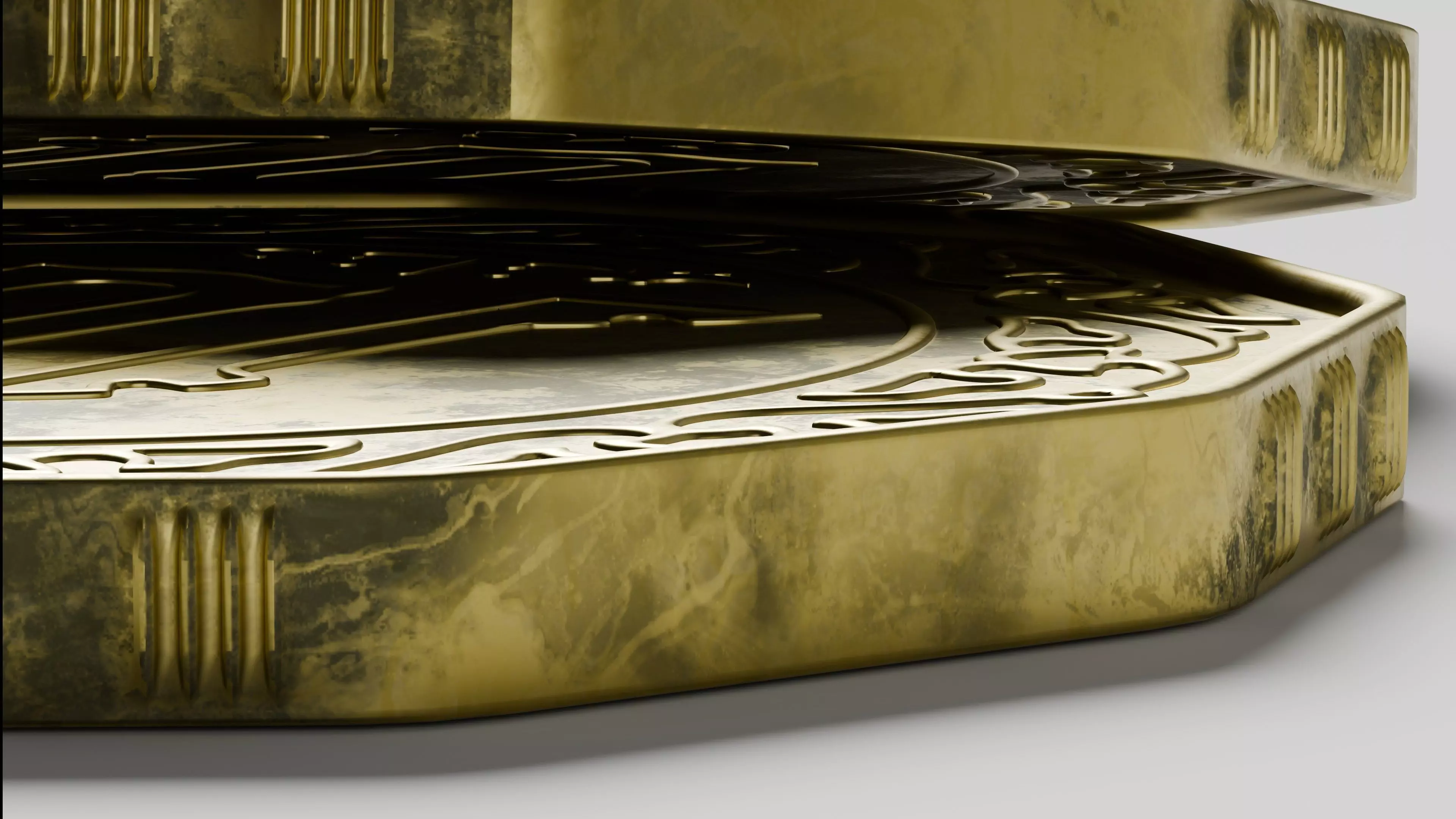 Algerian coin v2 3D model_4