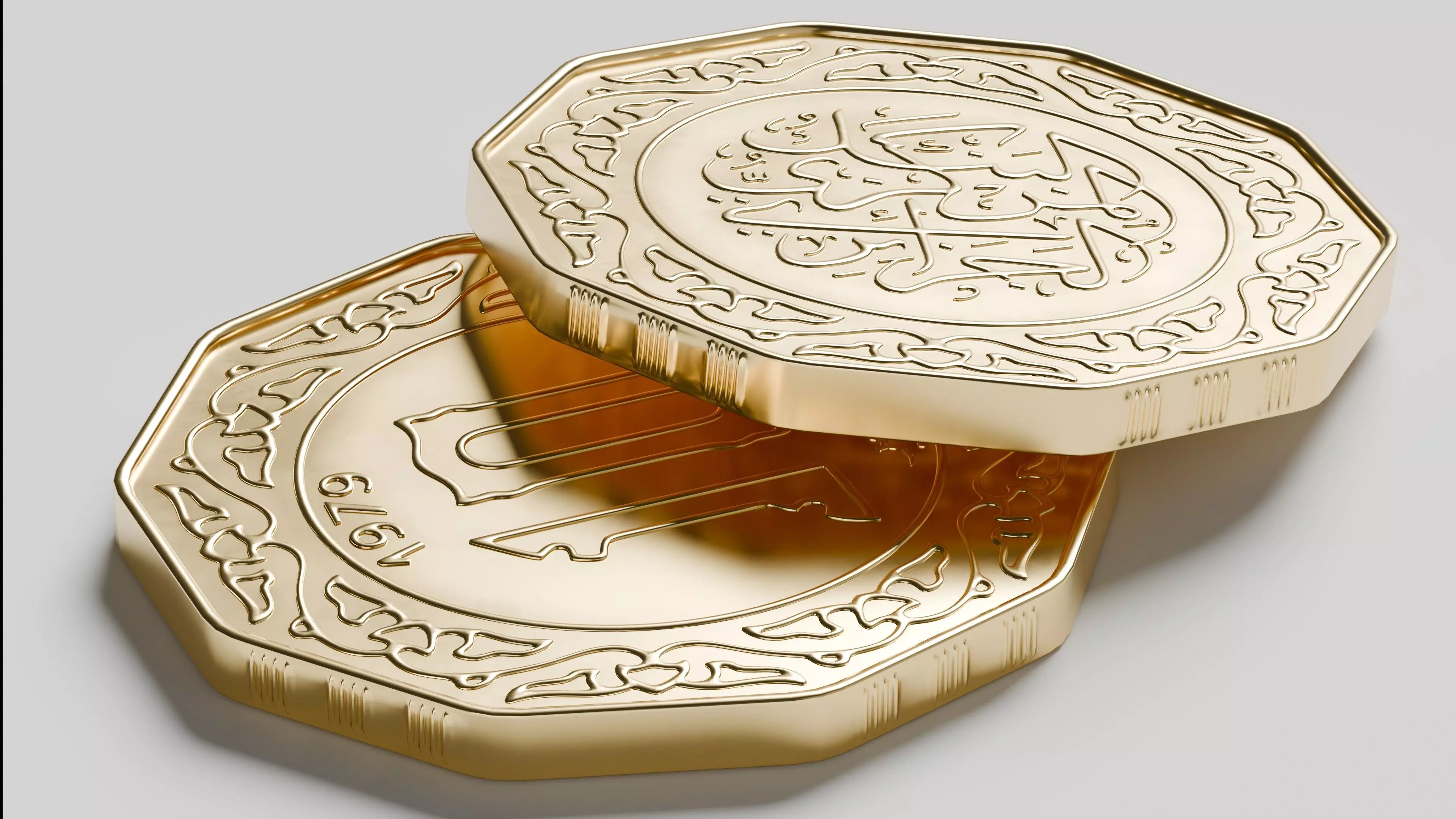 Algerian coin v2 3D model_7