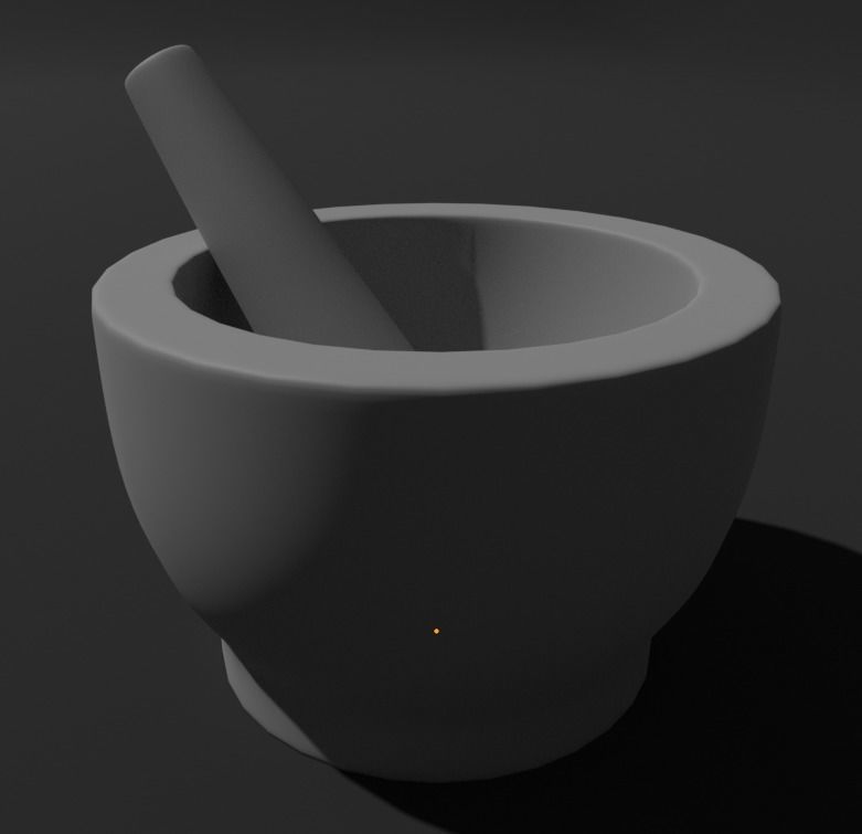 Stone Herb Grinder Basic Free 3D model_1