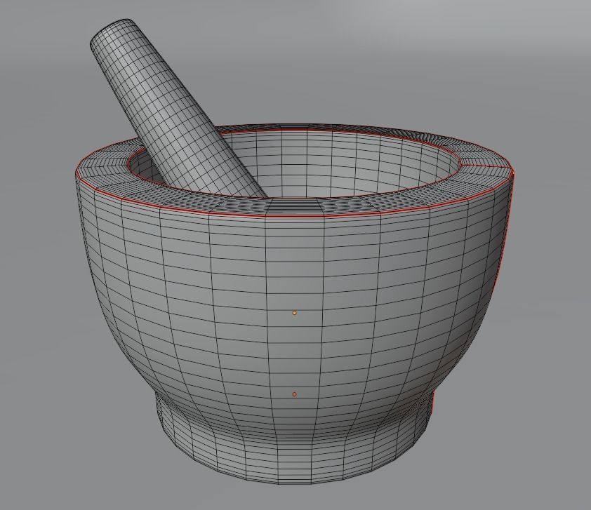 Stone Herb Grinder Basic Free 3D model_2
