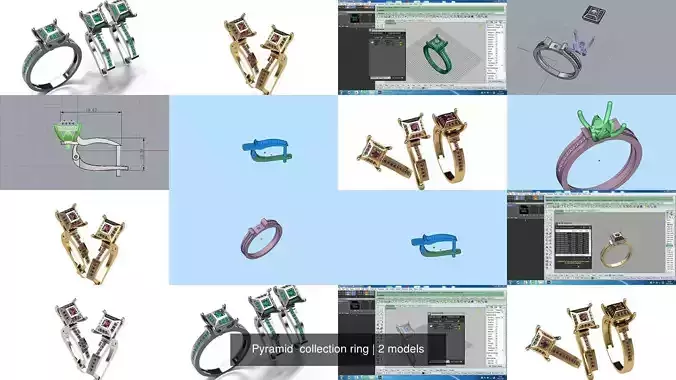 Pyramid  collection ring 