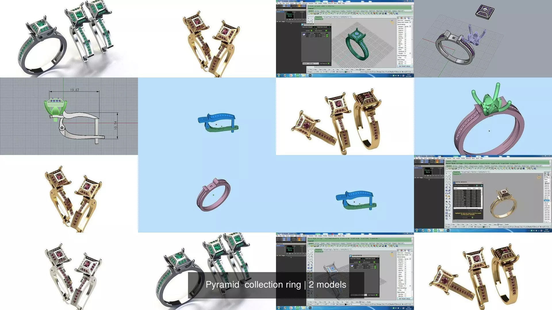 Pyramid  collection ring _0