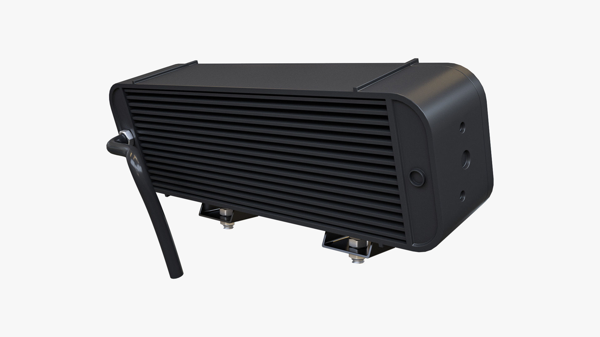 Medium Amber LED Light Bar 3D model_1