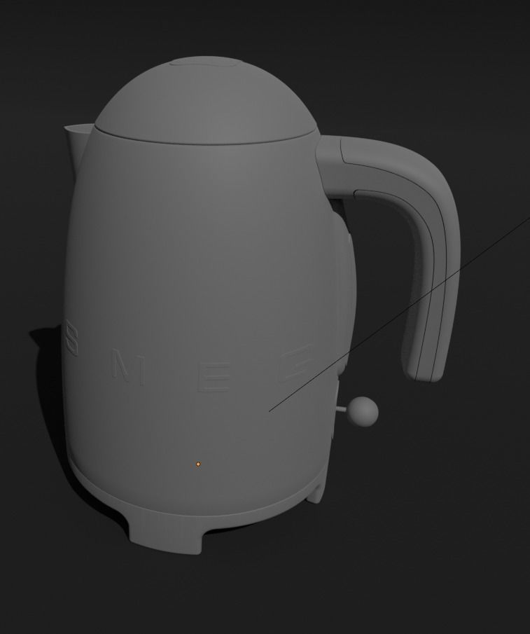 SMEG Kettle 3D model_1