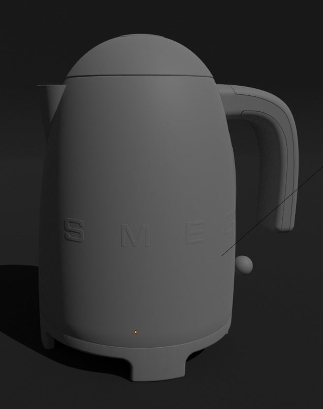 SMEG Kettle 3D model_2