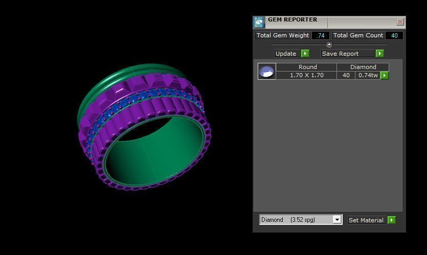 Rings 3D print model_3