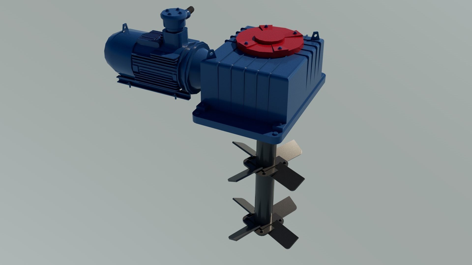 Mud Agitator Low-poly 3D model_2