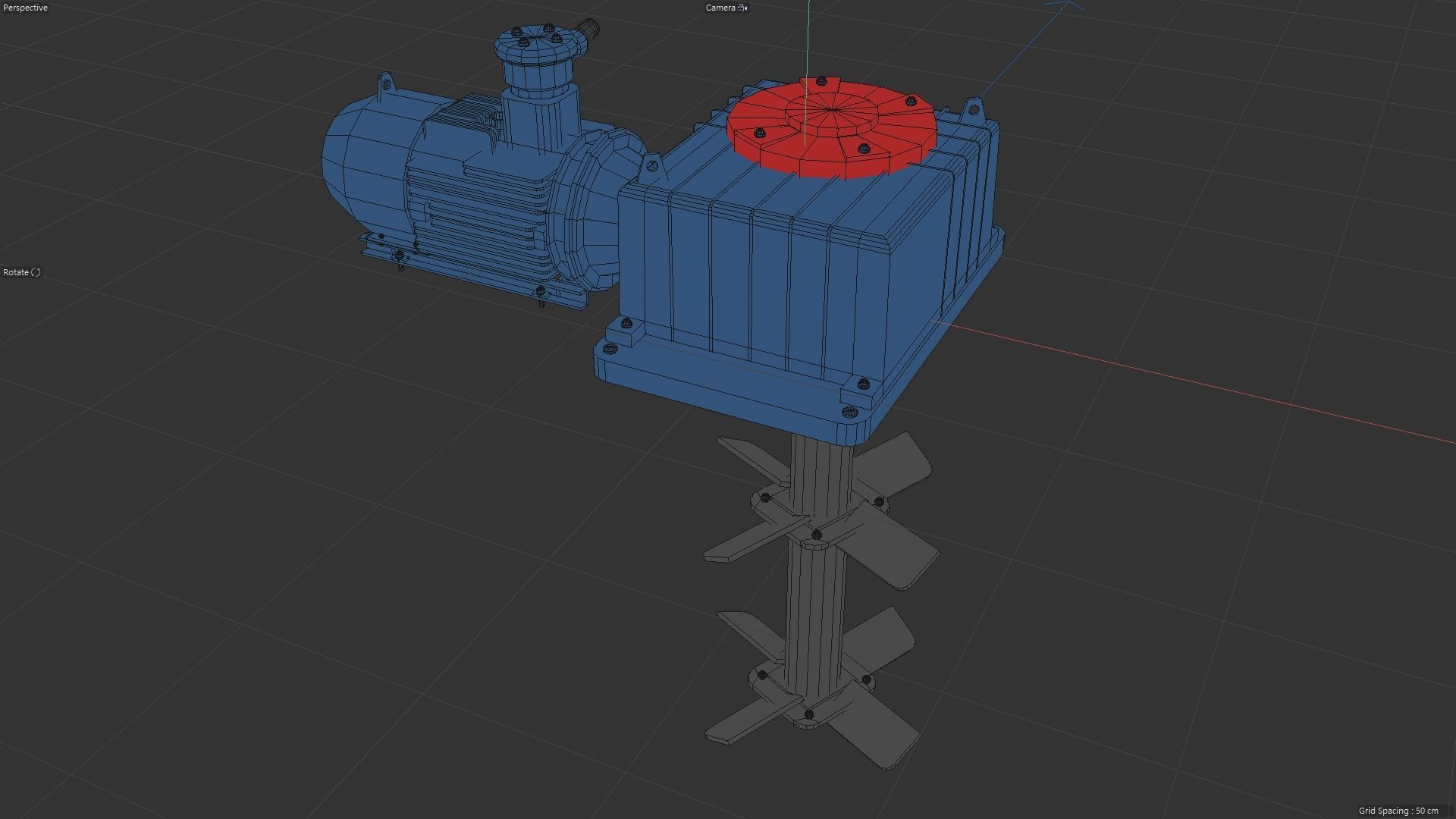 Mud Agitator Low-poly 3D model_5