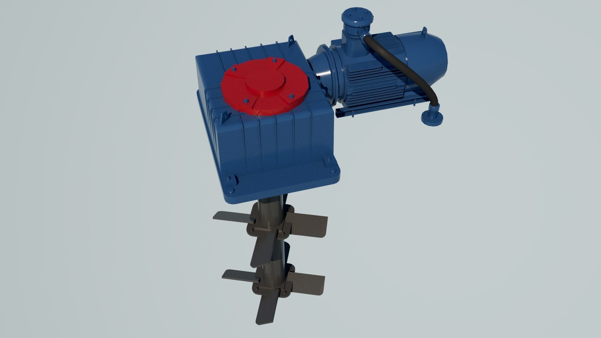 Mud Agitator Low-poly 3D model_3