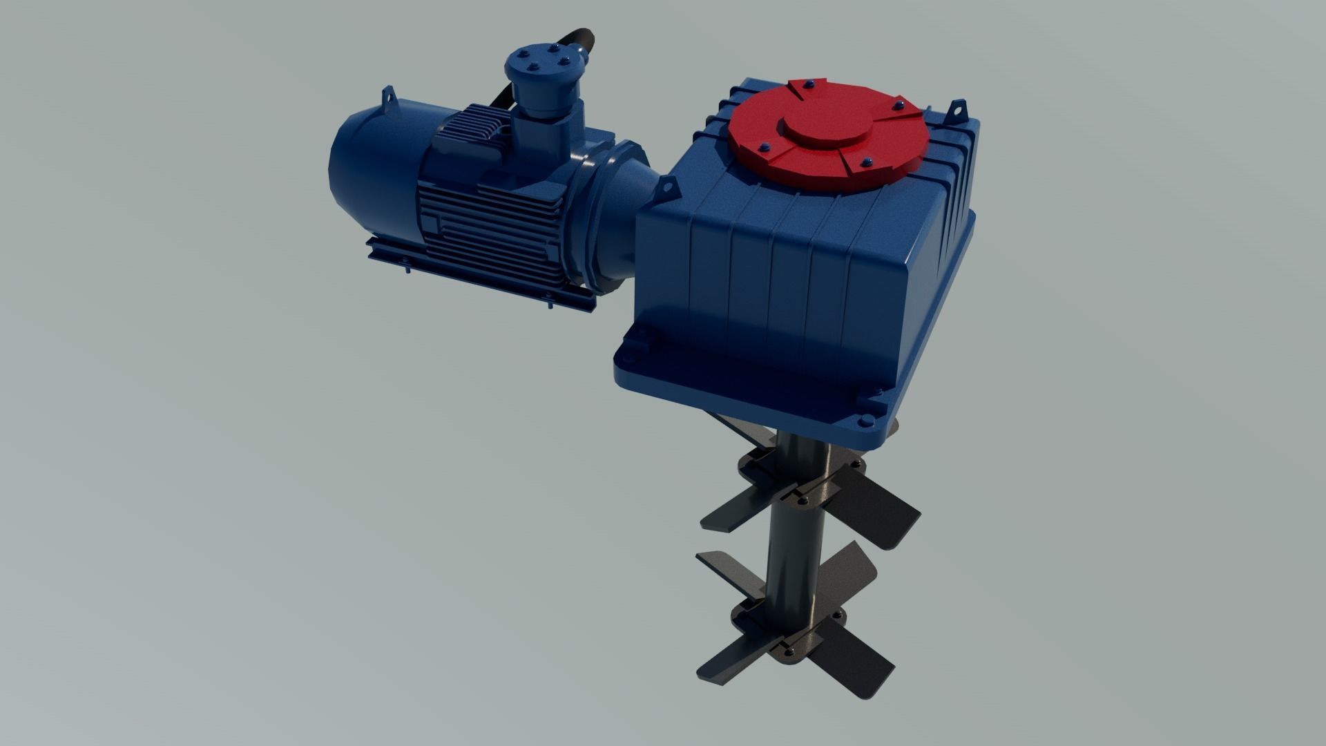 Mud Agitator Low-poly 3D model_4
