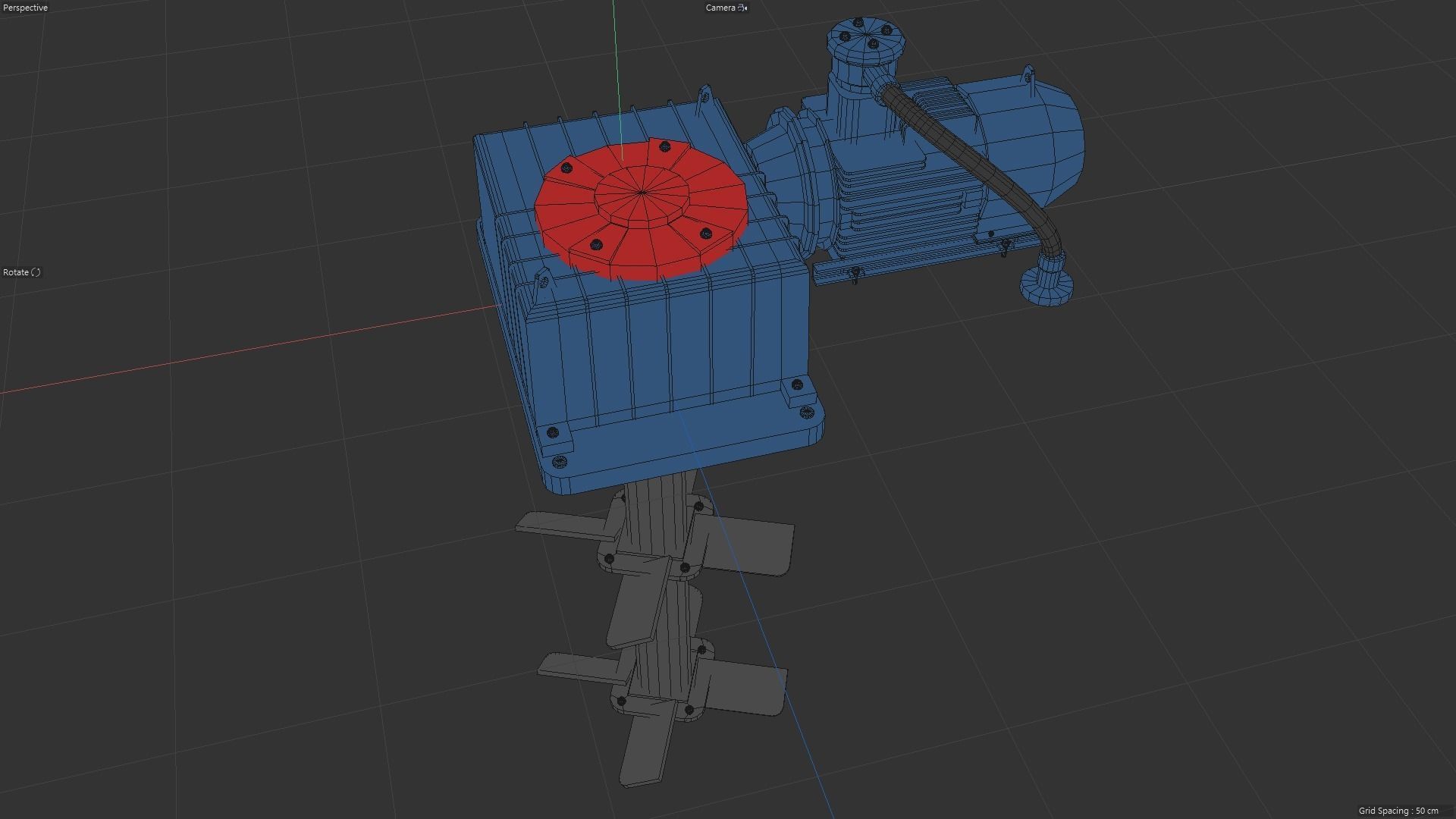 Mud Agitator Low-poly 3D model_6