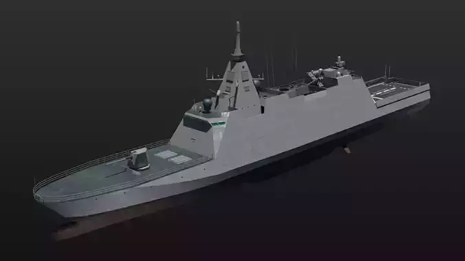 3D JMSDF Mogami class frigate 3D model