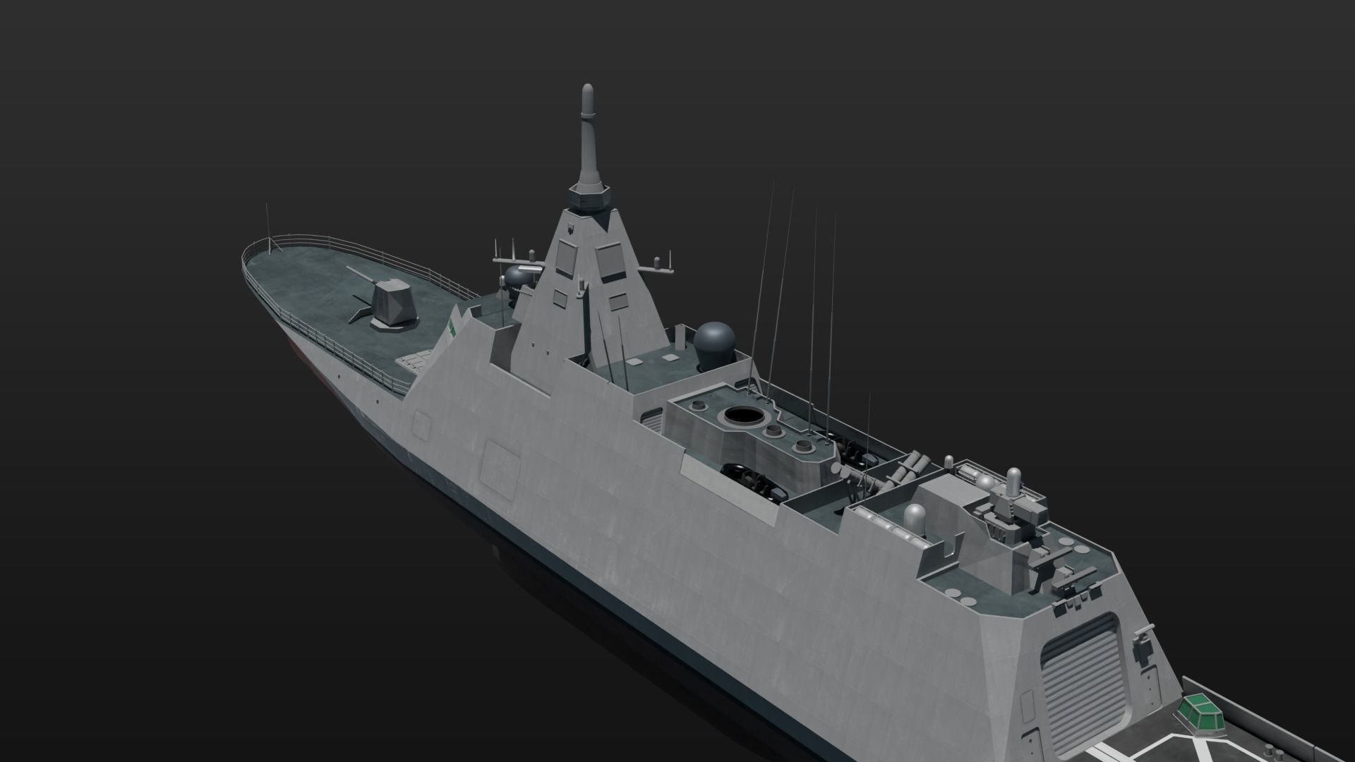 3D JMSDF Mogami class frigate 3D model_12