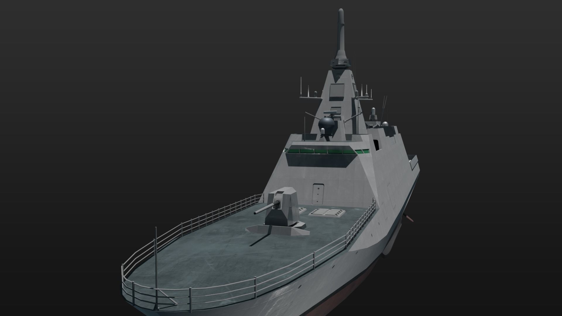 3D JMSDF Mogami class frigate 3D model_13