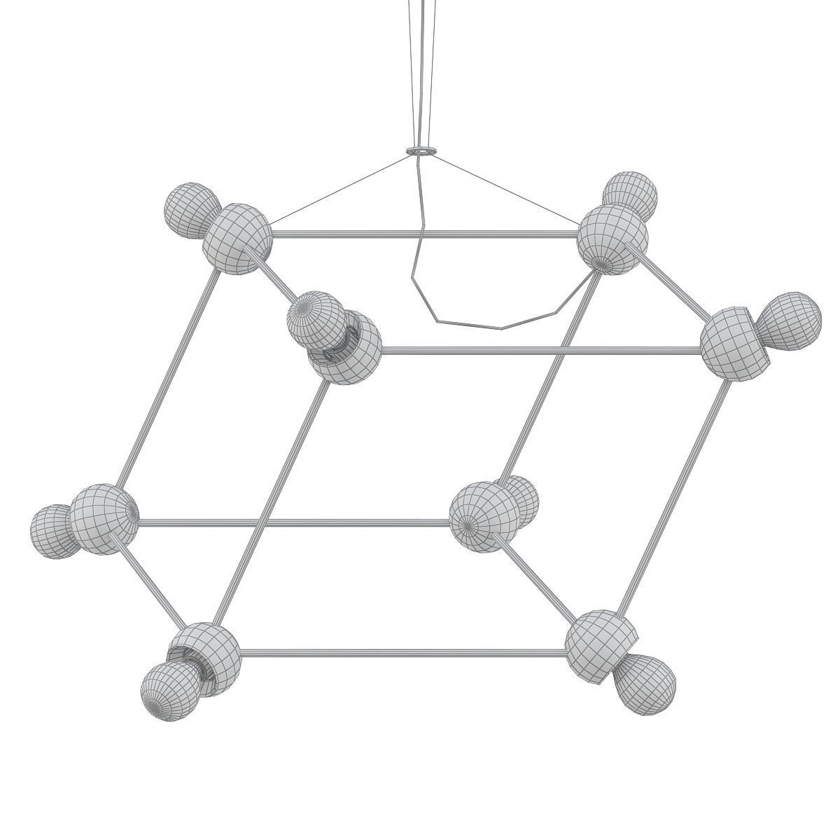 Molecule Gold 3D model_4