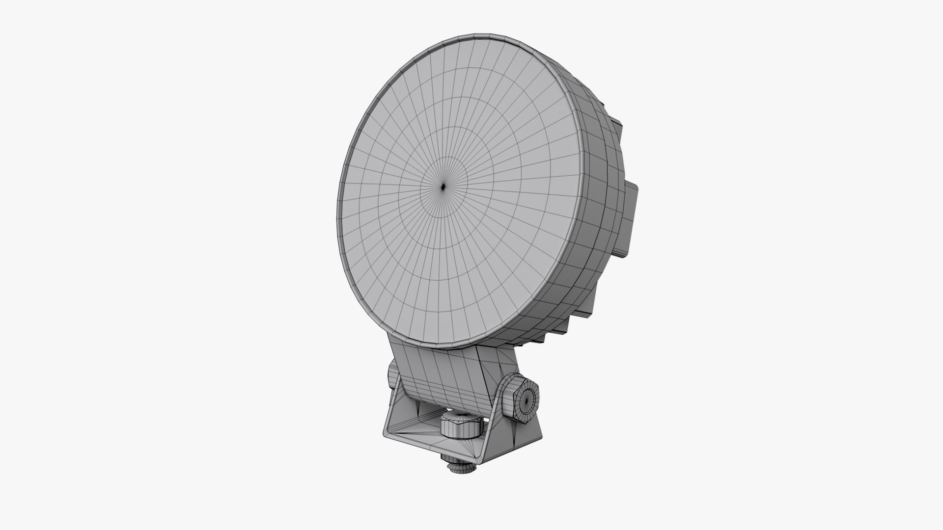 Circular Amber LED Light Bar 3D model_9