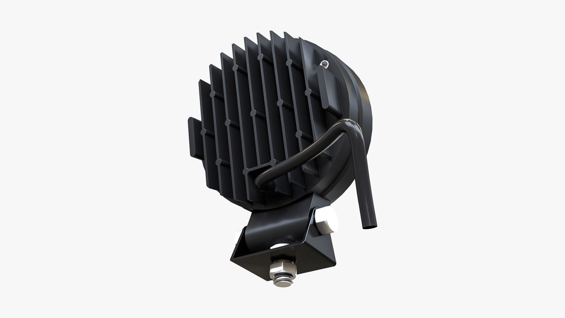 Circular Amber LED Light Bar 3D model_7